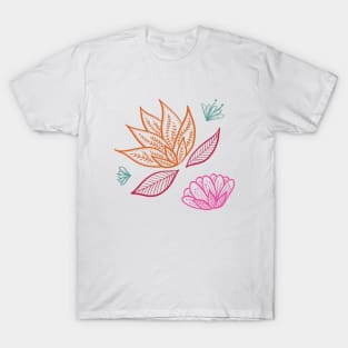 Bohemian Florals - Magenta T-Shirt